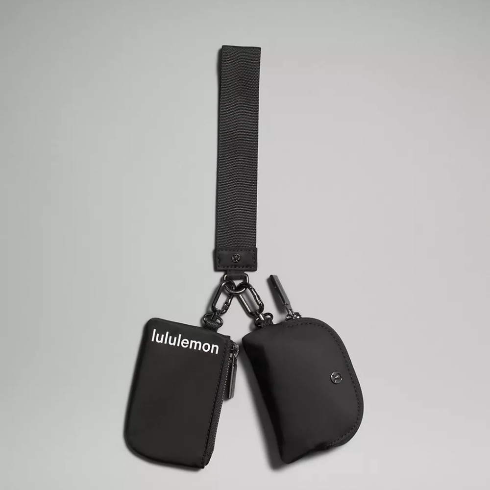 Lululemon Dual Pouch Wristlet Black